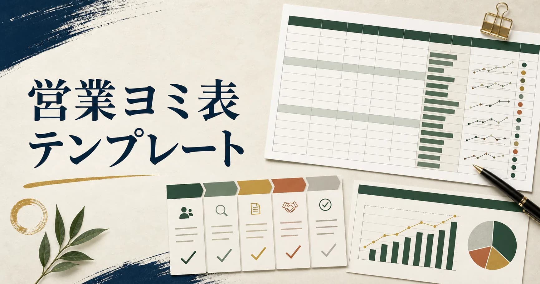 案件ステージ、見込み金額、次回アクションを整理する営業ヨミ表テンプレート